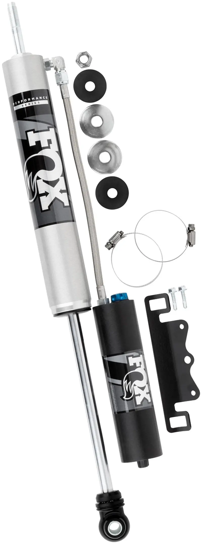 Fox | 2017-2023 Ford Super Duty 4Wd 2.0 Performance Series Smooth Body Remote Reservoir Front Shock With Adjuster | 2-3.5 Inch Lift 1