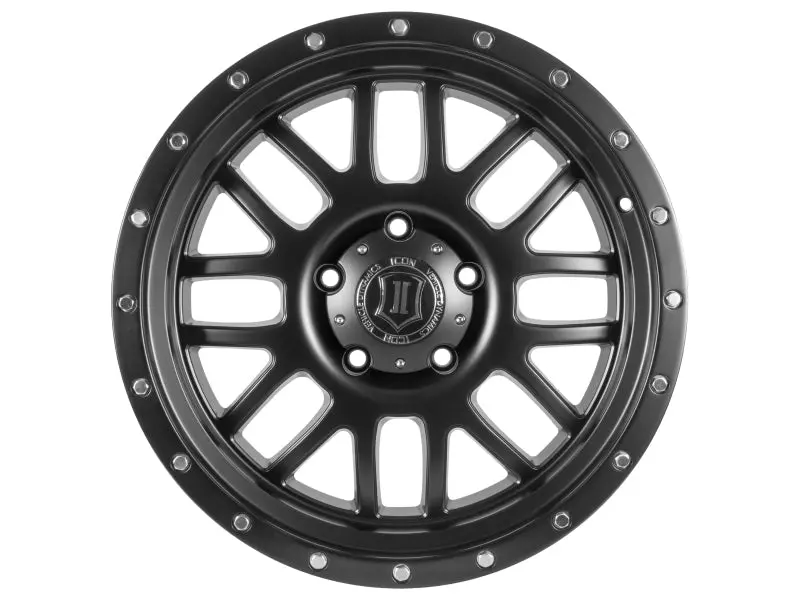 Icon Alpha 20X9 8X6.5 19Mm Offset 5.75In Bs 125.2Mm Bore Satin Black Wheel 2