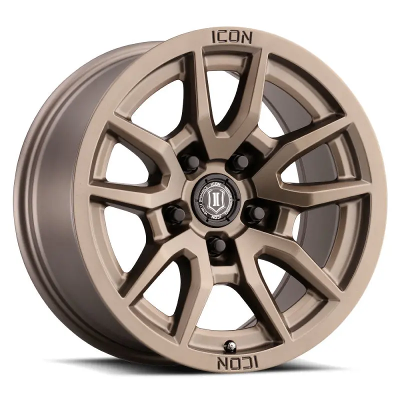 Icon Vector 5 17X8.5 5X5 -6Mm Offset 4.5In Bs 71.5Mm Bore Bronze Wheel 1