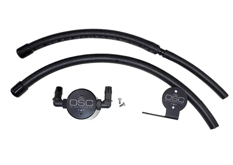 J&L | 2007-2021 Toyota Tundra / 2008-2022 Sequoia 5.7L Driver Side Oil Separator 3.0 - Black Anodized 1