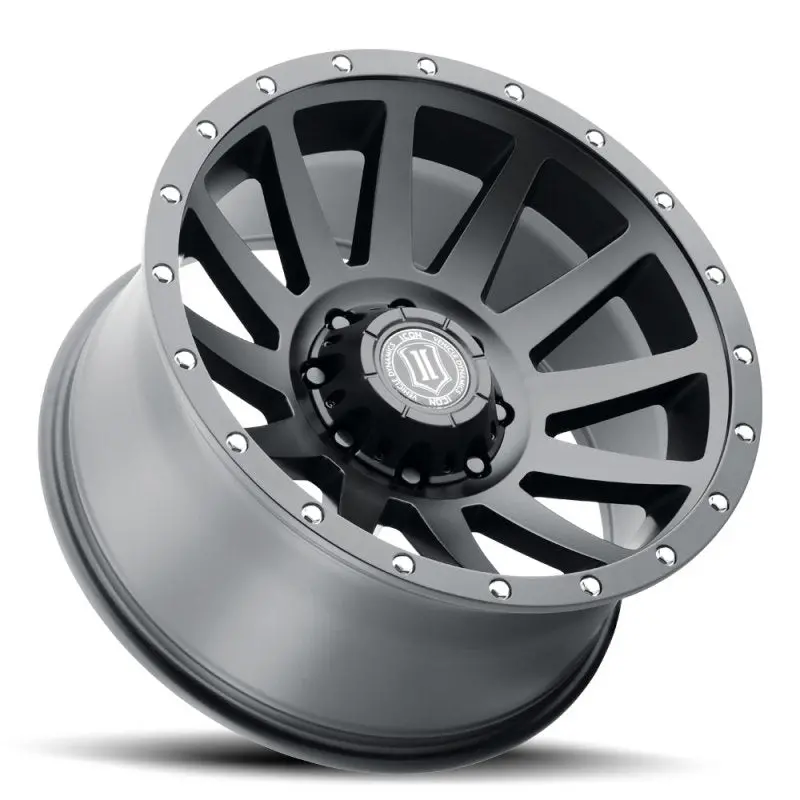 Icon Compression 20X10 8X6.5 -19Mm Offset 4.75In Bs 121.4Mm Bore Satin Black Wheel 2