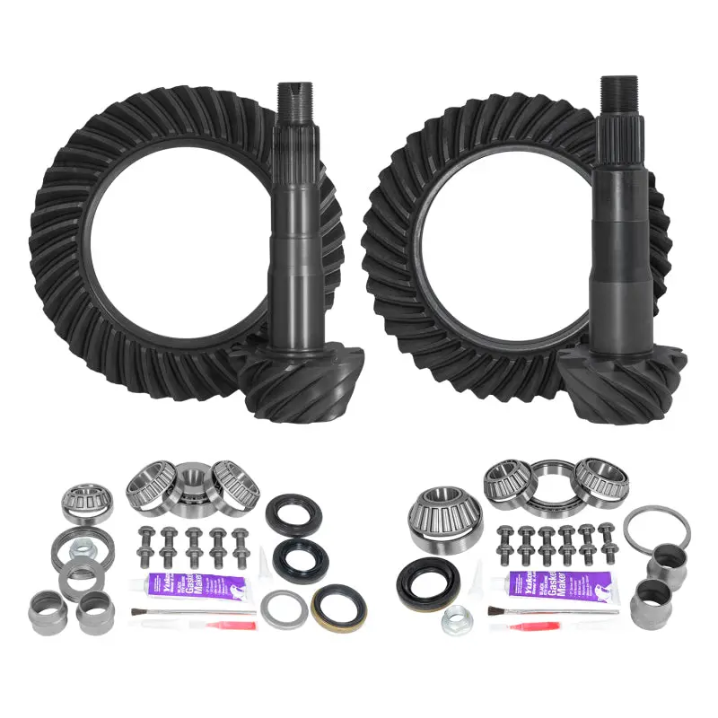 Yukon Gear | Ring & Pinion Gear Kit Package Front & Rear With Install Kits - Toyota 8.2/8In. Ifs 1