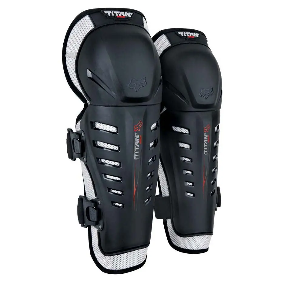 Fox Youth Titan Race Knee/Shin Guards (Black) 1