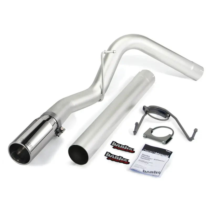 Banks Power | 2007.5-2012 Dodge Ram 6.7L Cummins Sclb / Mcsb Monster Exhaust System - 4 Inch Ss Single Exhaust With Chrome Tip *Discontinued* 1