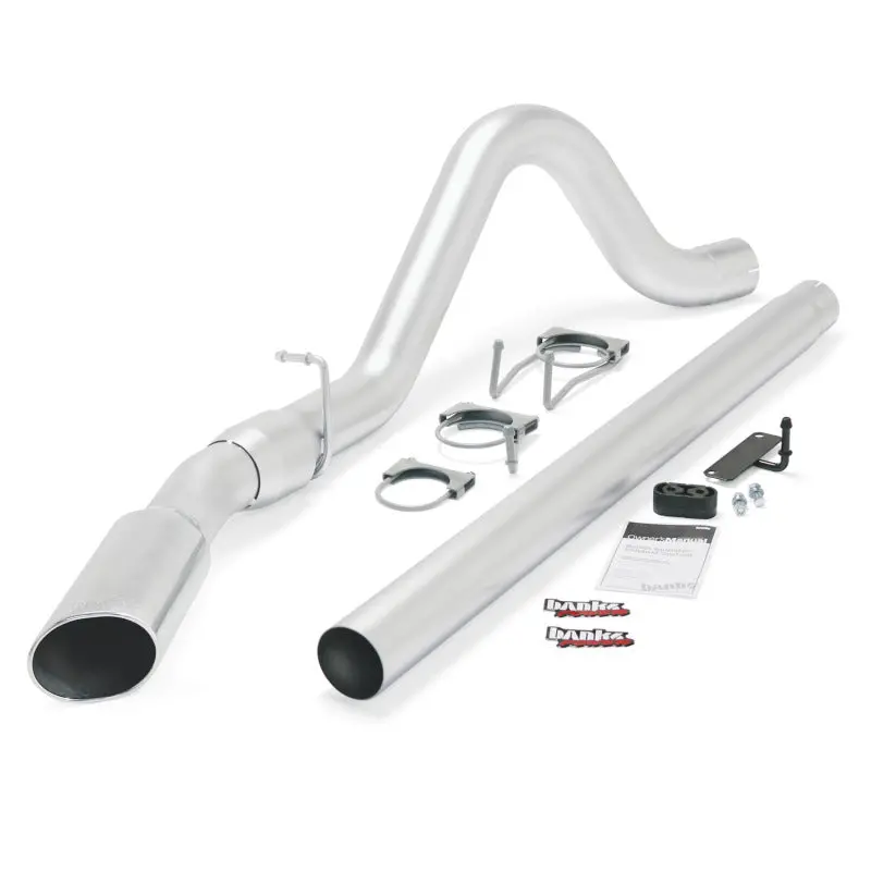 Banks Power 08-10 Ford 6.4L Ecsb/Ccsb (Swb) Monster Exhaust System - Ss Single Exhaust W/ Chrome Tip *Discontinued* 1