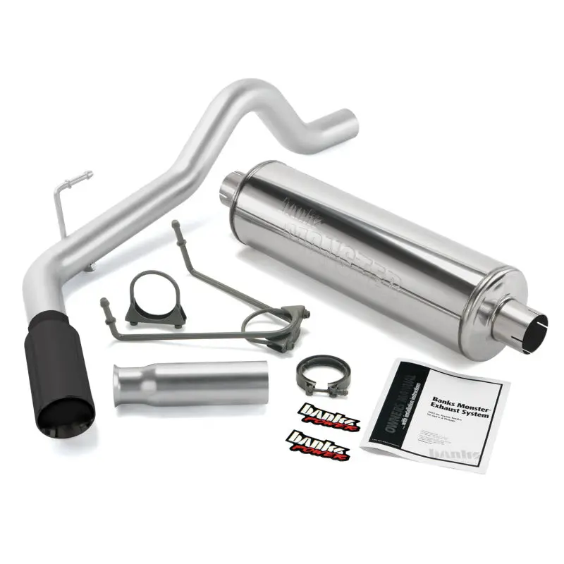 Banks Power | 2000-2006 Toyota Tundra 3.4 / 4.0 / 4.7L Monster Exhaust System - Ss Single Exhaust With Black Tip 1