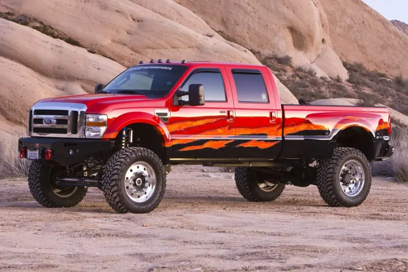Amp Research 2008-2016 Ford F250/350/450 All Cabs Powerstep - Black 1