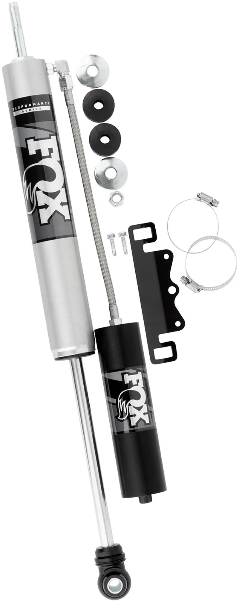 Fox | 2017-2023 Ford Super Duty 2.0 Performance Series Smooth Body Remote Reservoir Front Shock | 4-5 Inch Lift 1
