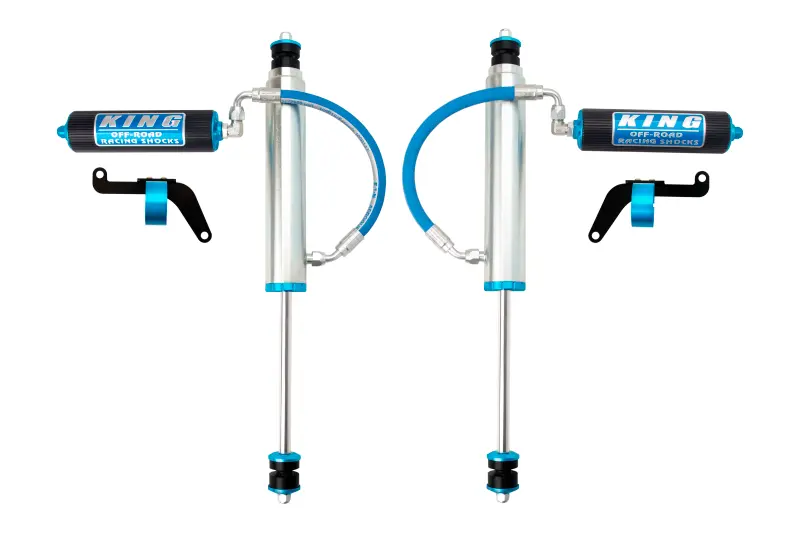 King Shocks | 1997+ Nissan Patrol Y61 Front 2.5 Shock Remote 2.5 Finned Reservoir 0-2 Inch Lift With Bracket - Pair 1