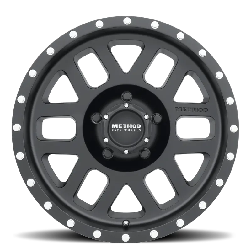 Method | Mr306 Mesh 18X9 -12Mm Offset 5X5 94Mm Cb Matte Black Wheel 1