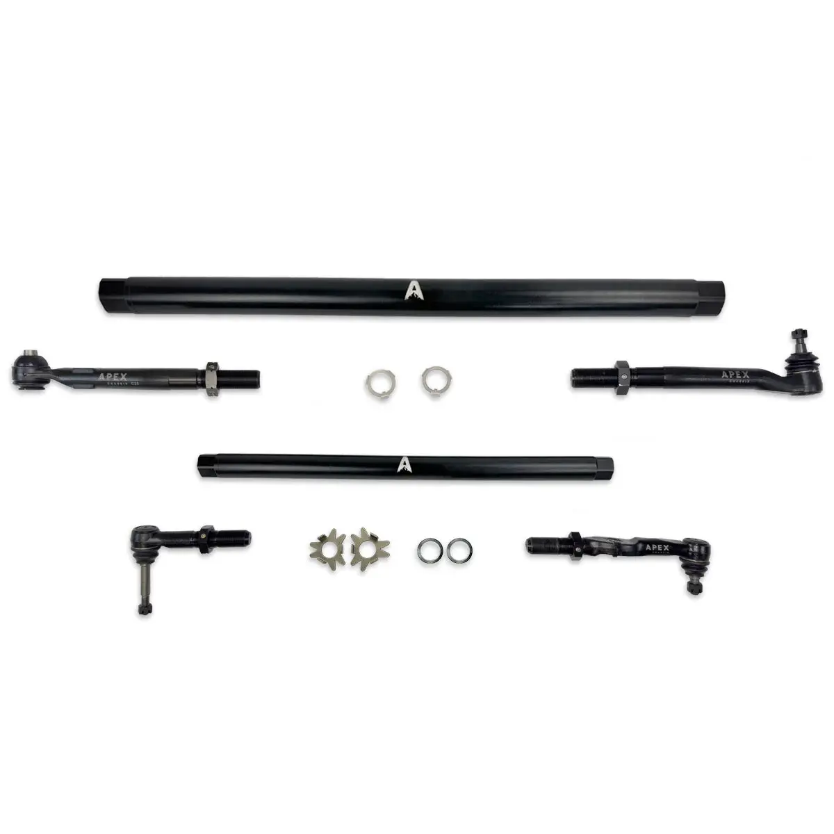 Apex Chassis | 2005-2016 Ford F250 / F350 Super Duty 4Wd Pro Lock Steering Kit Black Aluminum 1