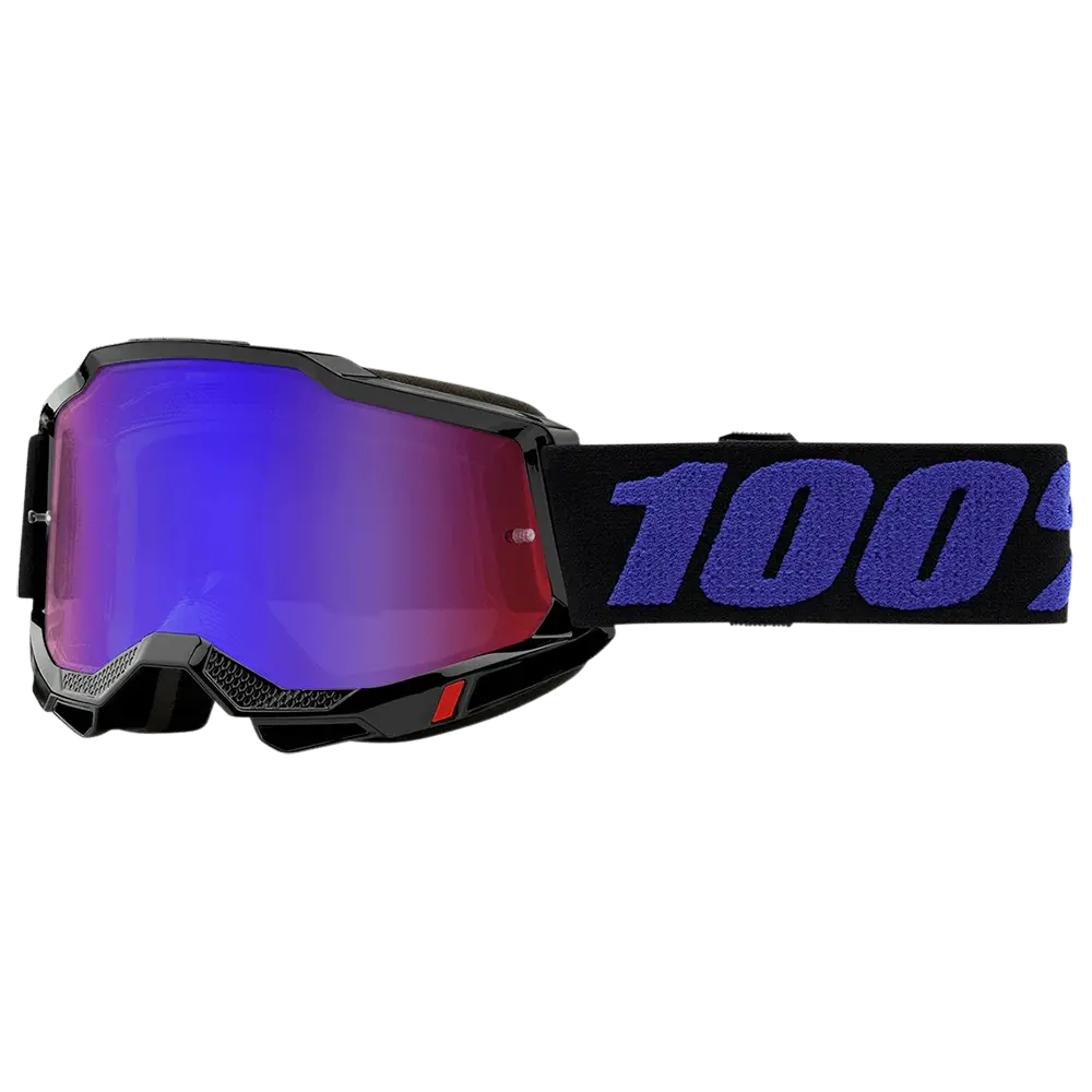 100% Youth Accuri 2 Moore Goggles -  (Mirror Red/Blue Lens) 1