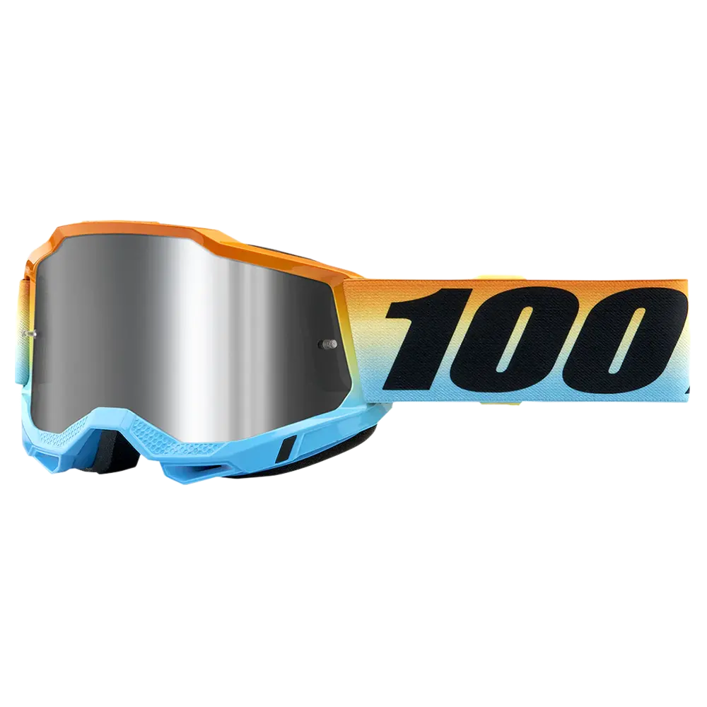 100% Youth Accuri 2 Sunset Goggles -  (Mirror Silver Lens) 1