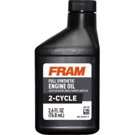 Fram Full Synthetic 2-Cycle Oil - 2.6 Oz, 2.6 Oz Bottle 462-02 1