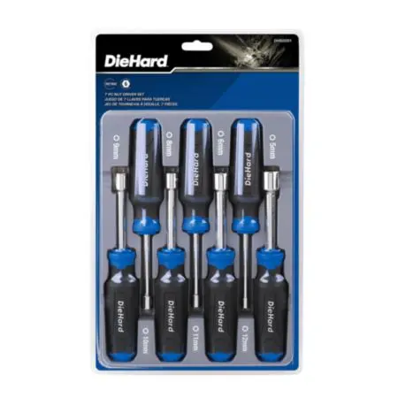 Diehard 7-Piece Metric Nut Driver Set With Soft Grip Handles Dh50051 1