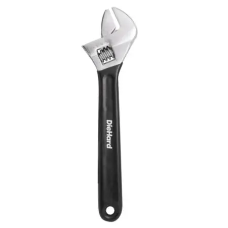 Diehard 12" Adjustable Wrench With Durable Chrome Vanadium Steel Dh50004 1