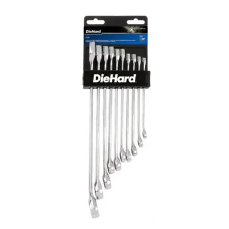 Diehard Extra Long Combination Wrench Set, Metric, 10-Piece Dh50120 1