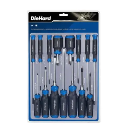 Diehard Screwdriver Set, Slotted And Phillips, 15-Piece Dh50055 1