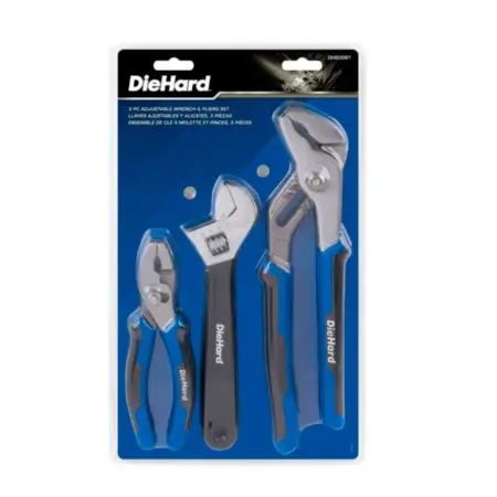 Diehard 3-Piece Automotive Wrench & Pliers Set With Comfort Grip Handles Dh50087 1