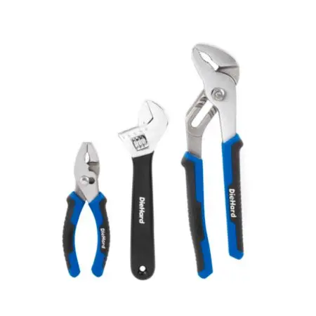 Diehard 3-Piece Automotive Wrench & Pliers Set With Comfort Grip Handles Dh50087 2