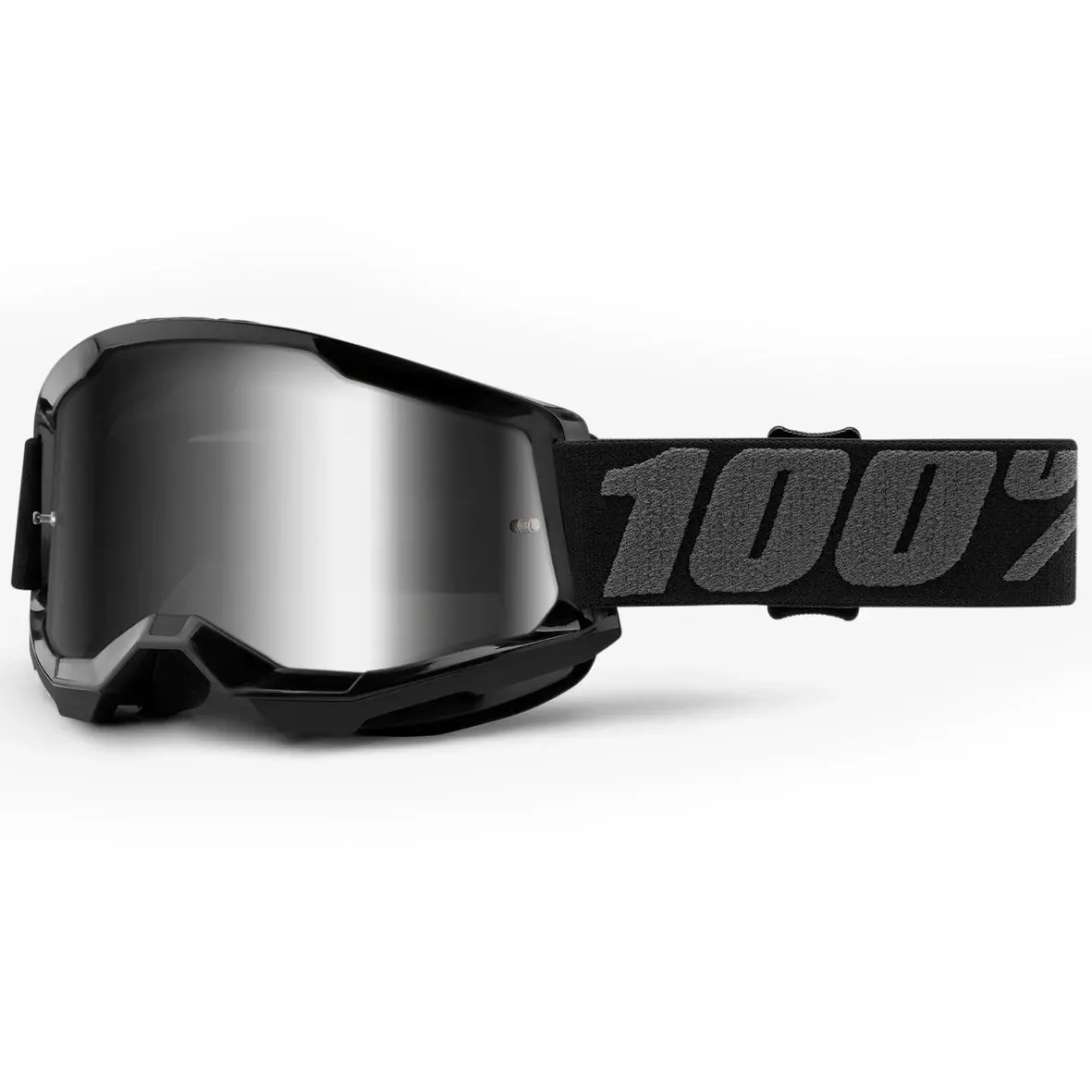 100% Youth Strata 2 Goggles - Black (Mirror Silver  Lens) 1