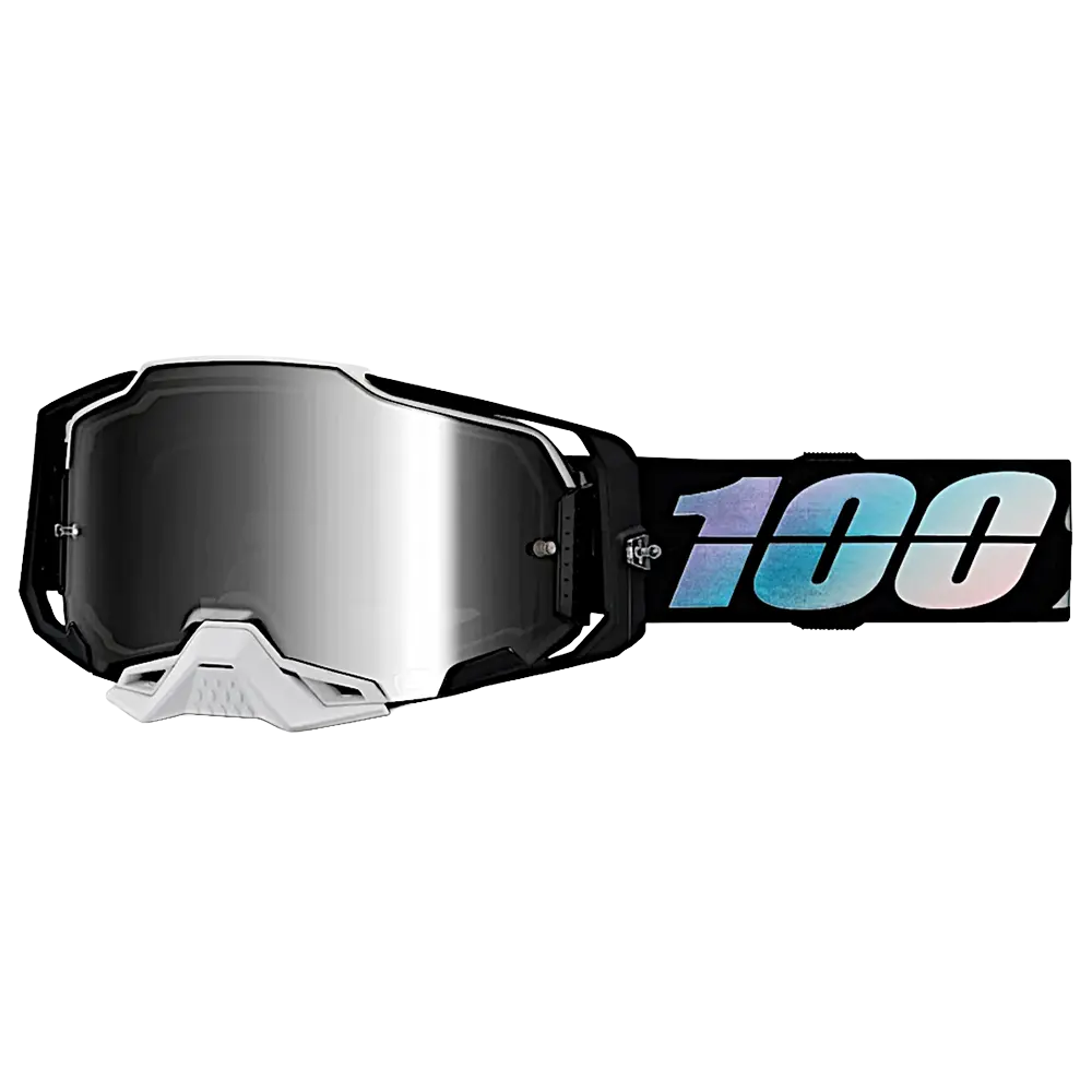 100% Armega Goggles - Krisp (Mirror Silver Lens) 1