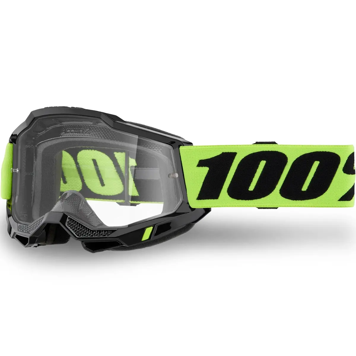100% Accuri 2 Otg Goggles - Fluo Yellow (Clear Lens) 1