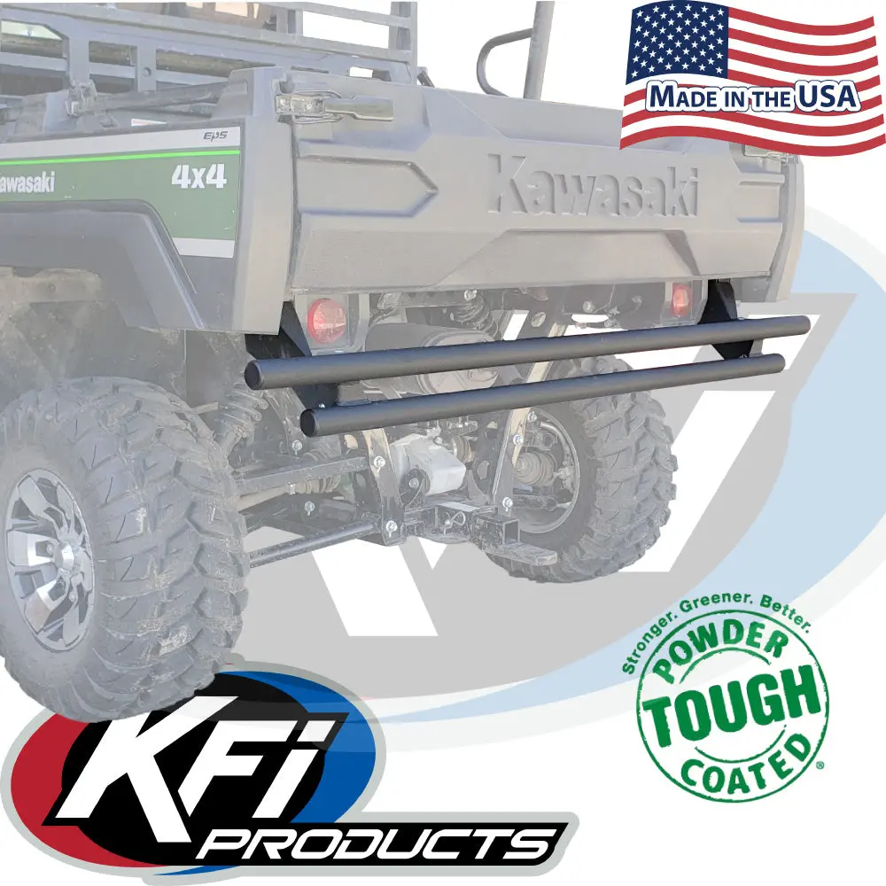 Kfi 101800 Rear Bumper – Fits Kawasaki Mule Pro Fx/Fxt/Fxr/Dx Diesel (2015–2026) – Made In Usa – Black Textured Steel 2