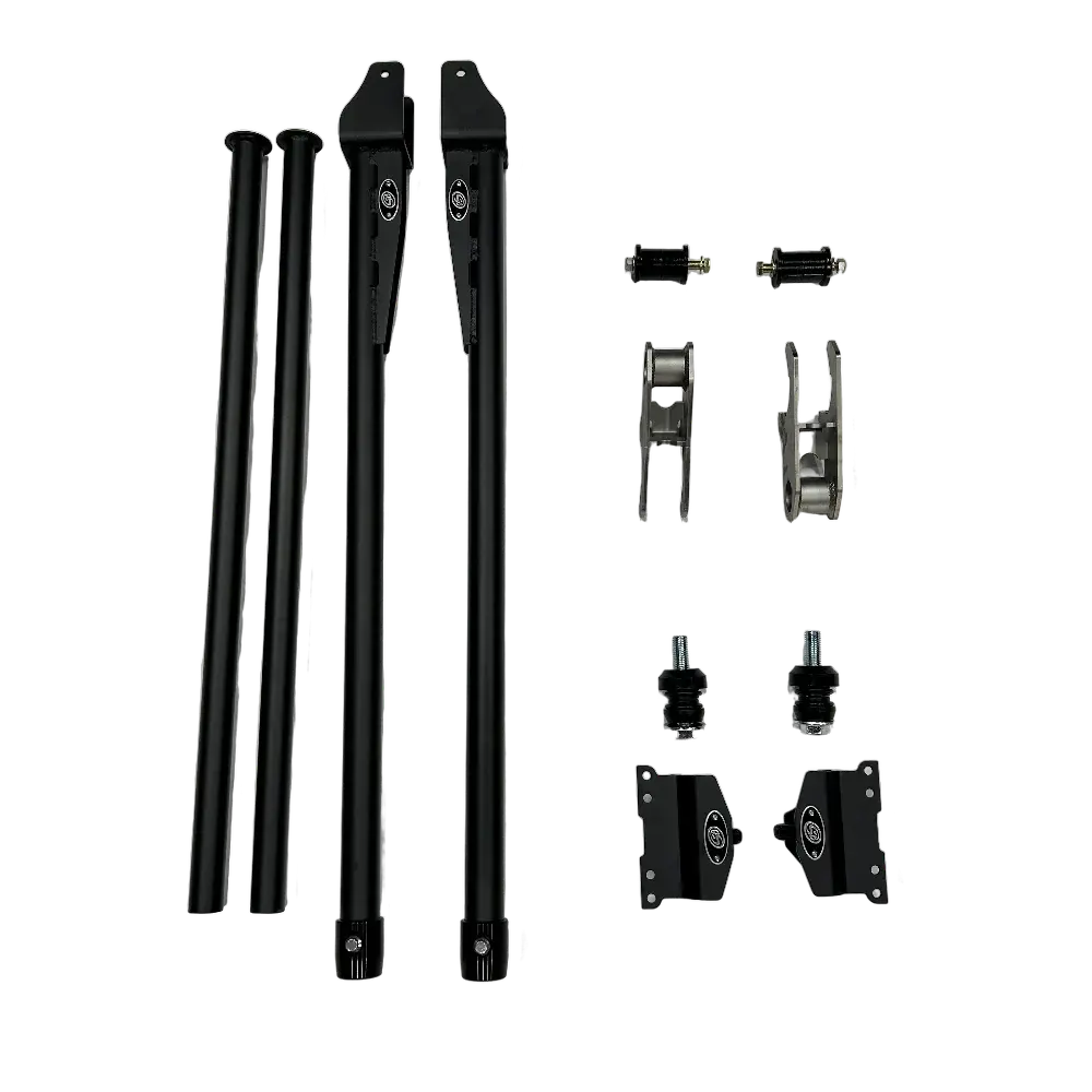 S&B | 2003-2012 Dodge Ram 2500 / 3500 & 1999-2010 Ford F250 / F350 Traction Bar Kit - Short Gusset 1