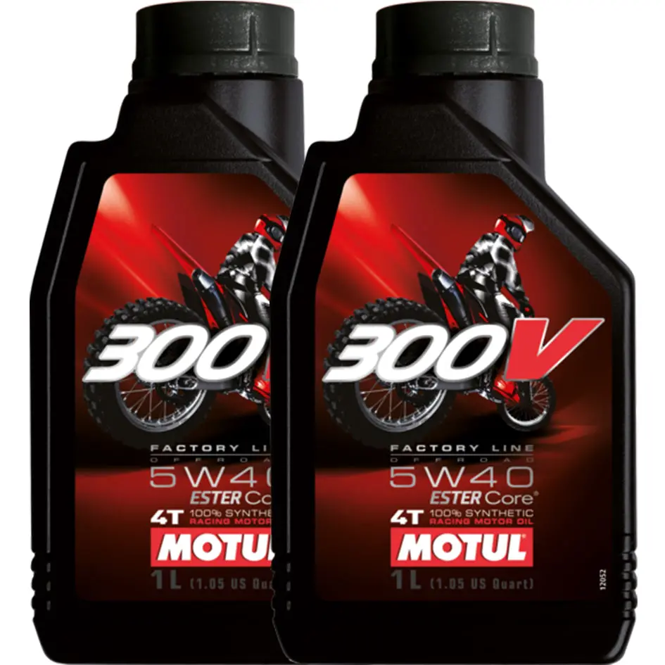 *Multi-Pack* 2 X Motul 300V 4T 5W-40 Off-Road Motor Oil (1 Litre) 1