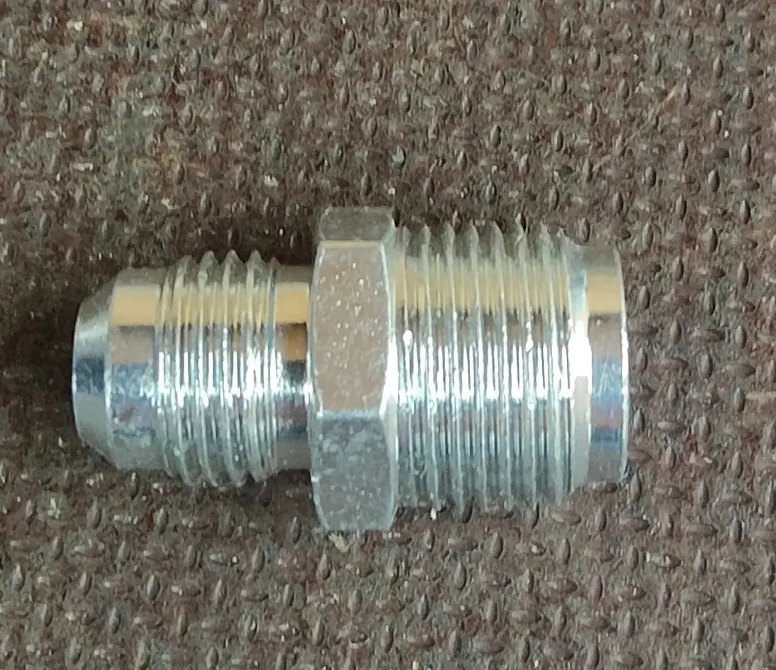An6 To 11/16"X18 Inverted Flare Power Steering Male Adaptor 1