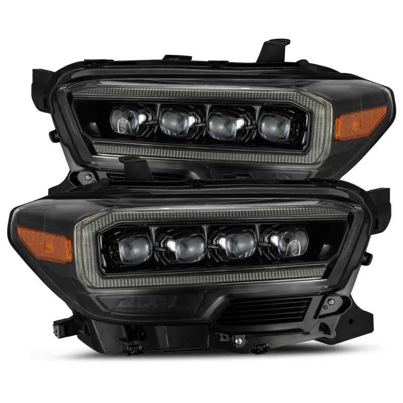 Alpharex 16-20 Toyota Tacoma Nova Led Projector Headlight Plank Style Alpha Black W/Activation Light 1