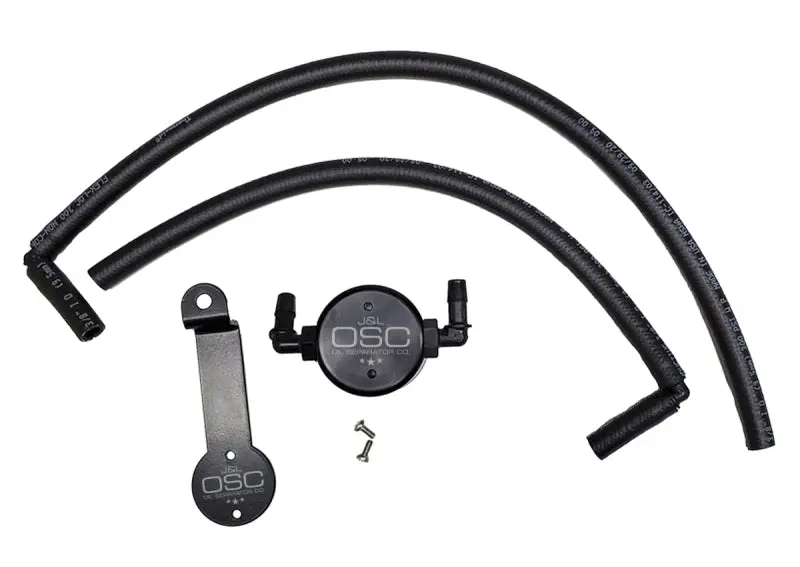 J&L | 2005-2015 Toyota 4Runner / 2005-2024 4Runner / 2007-2014 Fj Cruiser 4.0L Driver Side Oil Separator 3.0 - Black Anodized 1