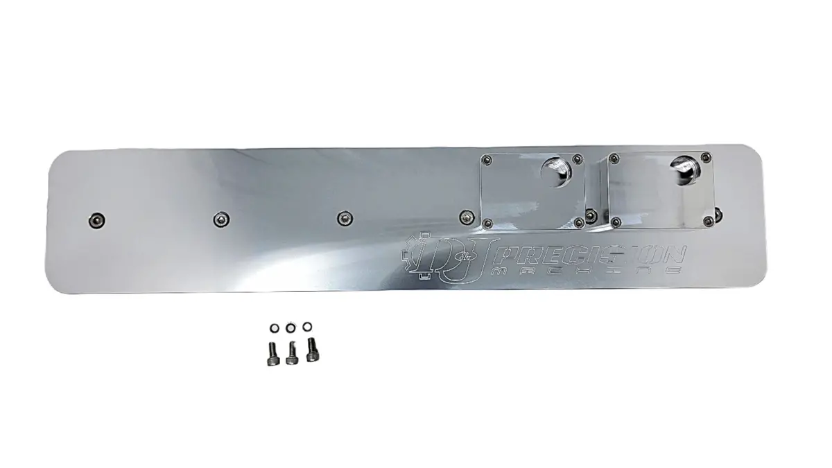 D&J Precision | P-Pump Cummins Billet Tappet Cover With Dual Baffled Breather Setup 1