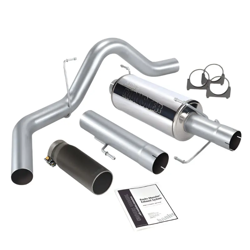 Banks Power | 2006-2007 Dodge Ram 5.9L Cummins Mega Cab Monster Exhaust System - Ss Single Exhaust With Black Tip *Discontinued* 1