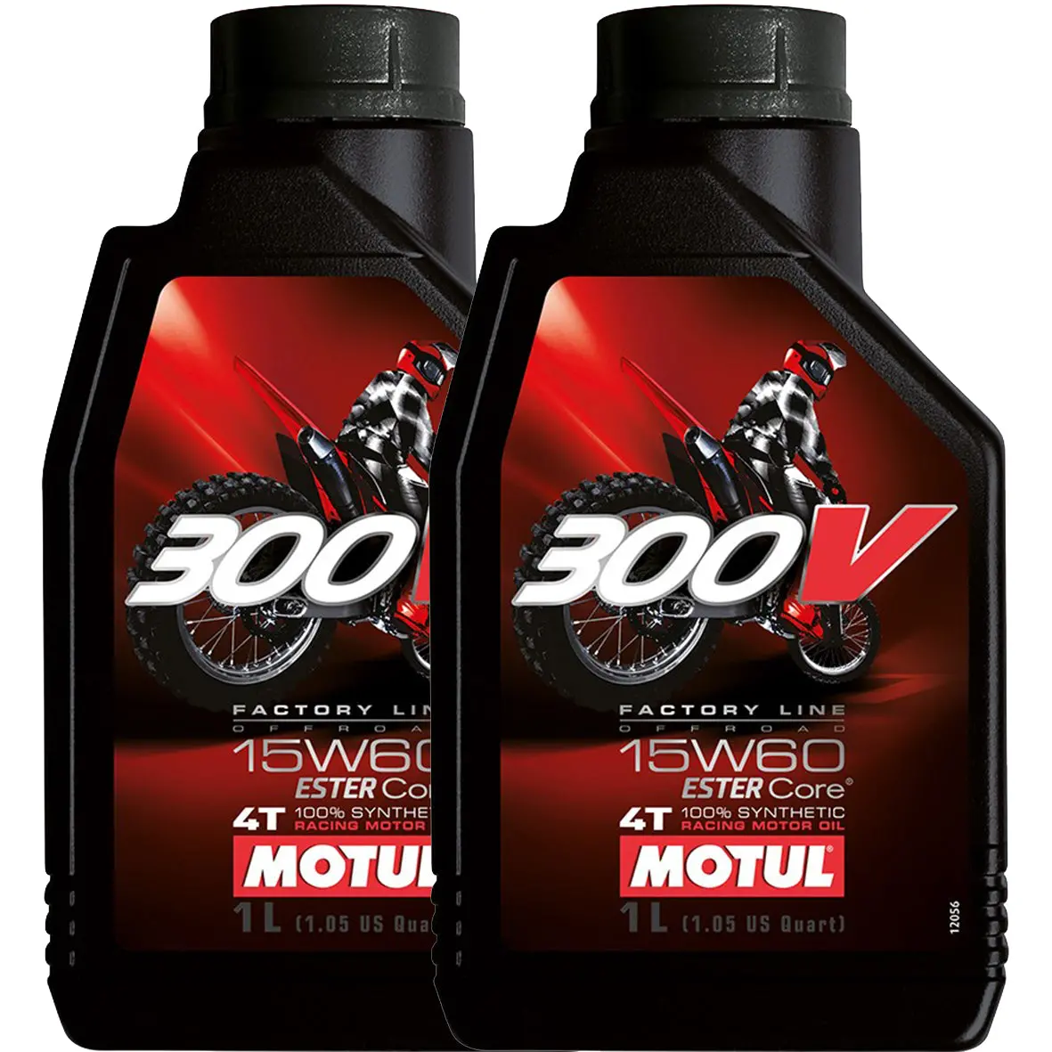 *Multi-Pack* 2 X Motul 300V 4T 15W-60 Off-Road Motor Oil (1 Litre) 1