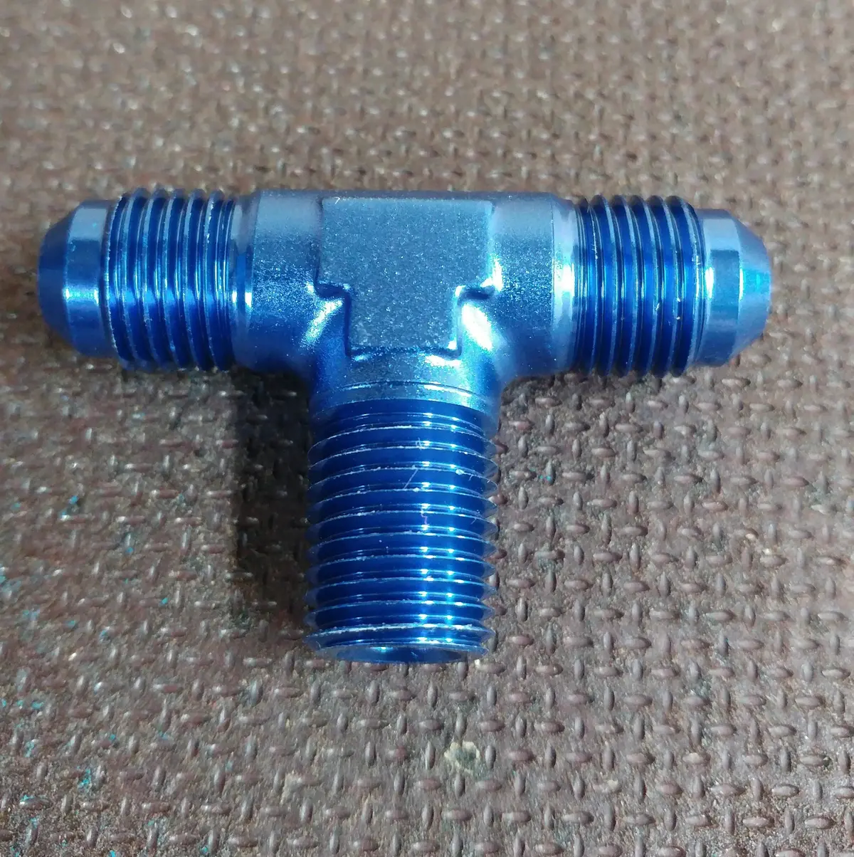 6 An Male Tee With 1/4" Npt Male Branch 1
