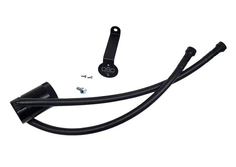 J&L | 2020-2026 Gm 2500 / 3500 6.6L Gas Engine Drivers Side Oil Separator 3.0 - Black Anodized 1