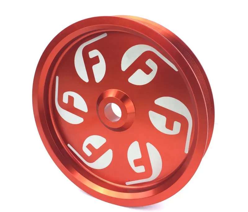 Fleece | Dodge Ram Cummins Dual Pump Pulley (For Use With Fpe Dual Pump Bracket) Red 1