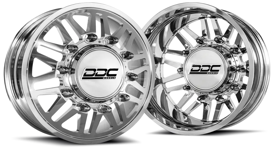 Ddc | Dually Wheels Aftermath Polished 22X8.25 8X200 F-350 05-25 F-450 11-14 19-25 Ram 3500 1