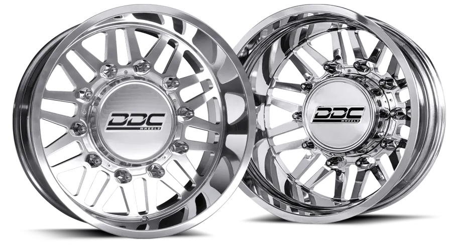 Ddc | Dually Wheels Aftermath Polished 22X8.25 8X200 Ss Fronts 05-25 Ford F-350 11-14 F-450 1