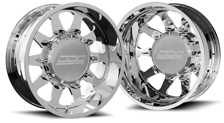 Ddc | Dually Wheels The Ten Forged 22X8.25 8X200 Polished Ss Fronts 05-25 Ford F-350 11-14 Ford F-450 1