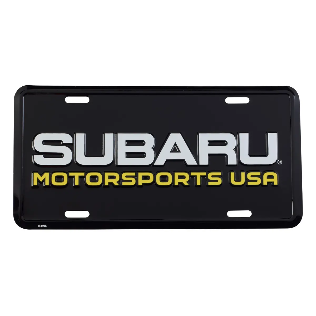 Subaru Motorsports Usa | Embossed Metal License Plate | Black 1