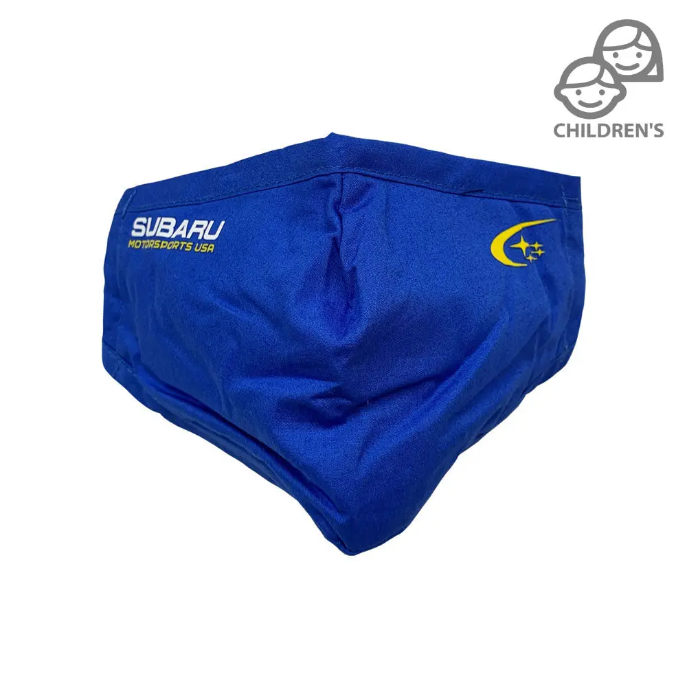 2020 Subaru Motorsports Usa | Children's Cotton Face Mask - Blue 1