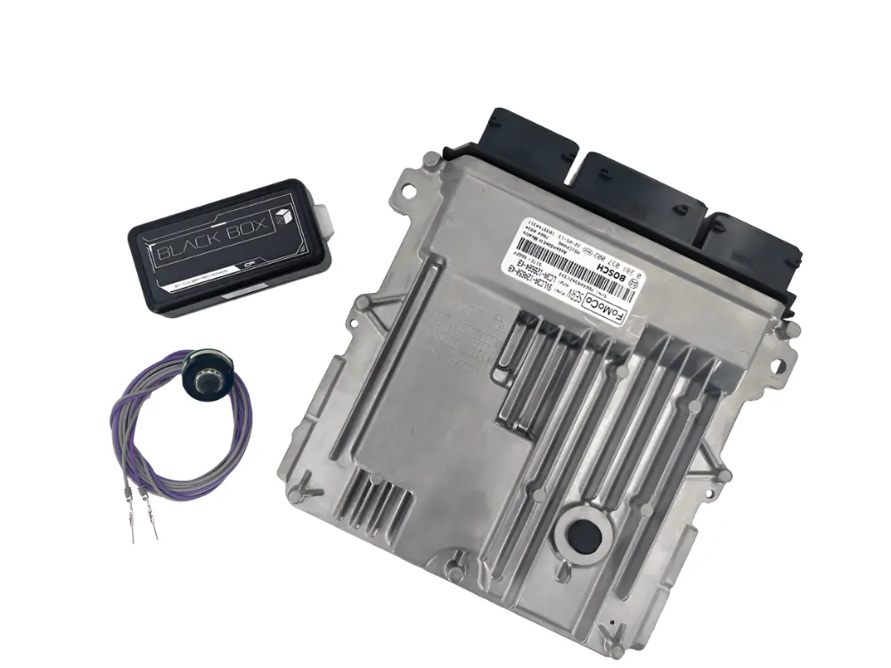 Calibrated Power | 2022 Ford 6.7L Ford Power Stroke Switch On The Fly And Tcm Tuning - Black Box Tuner 1