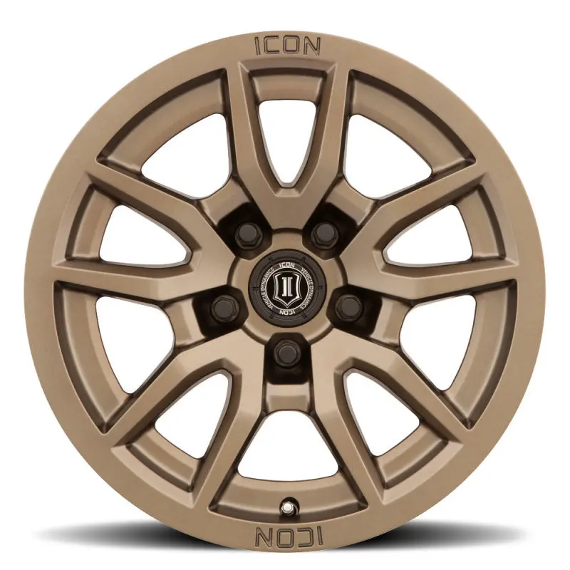 Icon Vector 5 17X8.5 5X5 -6Mm Offset 4.5In Bs 71.5Mm Bore Bronze Wheel 2