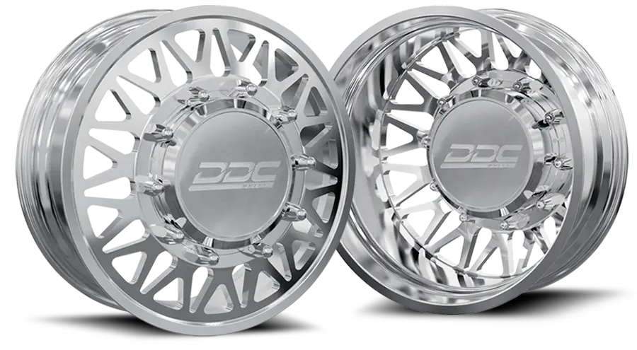 Ddc | Dually Wheels The Mesh Forged 24X8.25 8X210 Polished 11-25 Silverado / Sierra 3500 1