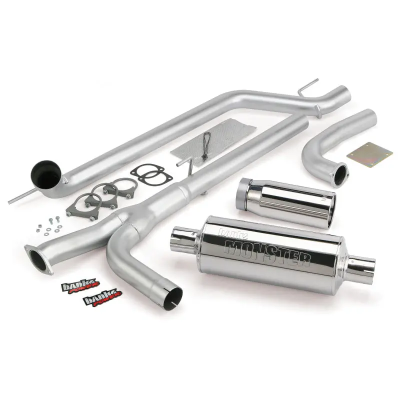 Banks Power | 2004-2014 Nissan 5.6L Titan (All) Monster Exhaust System - 3 Inch Ss Single Exhaust With Chrome Tip *Discontinued* 1