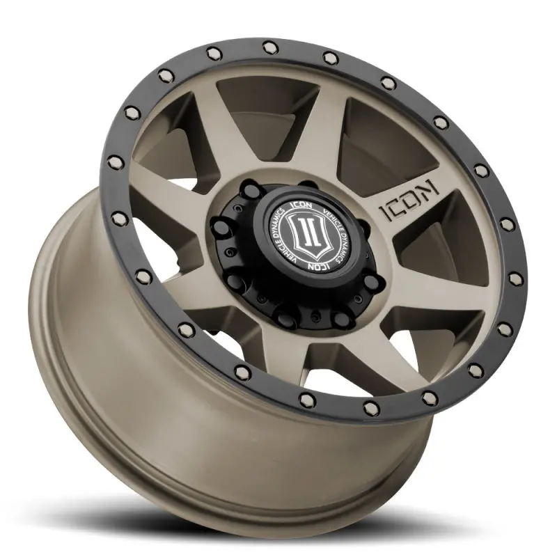 Icon Rebound 17X8.5 8X170 6Mm Offset 5In Bs 125Mm Bore Titanium Wheel 2