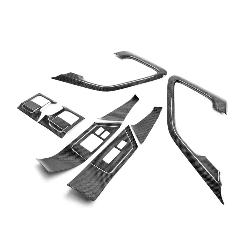 Seibon Carbon Fiber Door Trim Kit For 2009–2014 Nissan Gt-R – 12-Piece Set 1